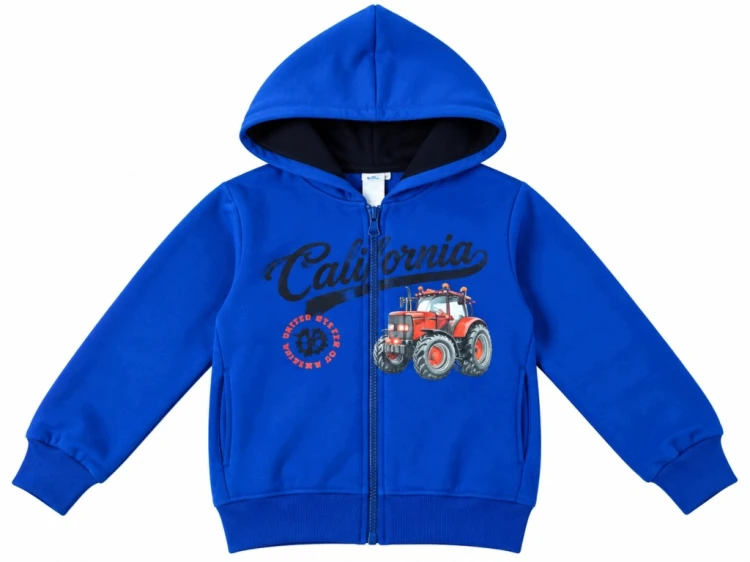 dres chłopięcy komplet dresowy 3-częściowy Traktor 122/128- 7/8 lat TL5035C