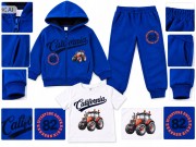 dres chłopięcy komplet dresowy 3-częściowy Traktor 122/128- 7/8 lat TL5035C