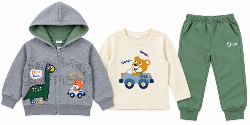 dres chłopięcy komplet dresowy 3-częściowy 98/104- 3/4 lata TL982B